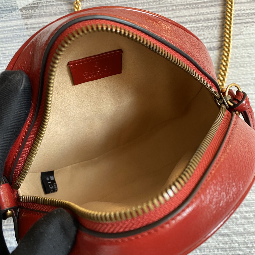 Marmont Mini Round Shoulder Bag 550154 Red